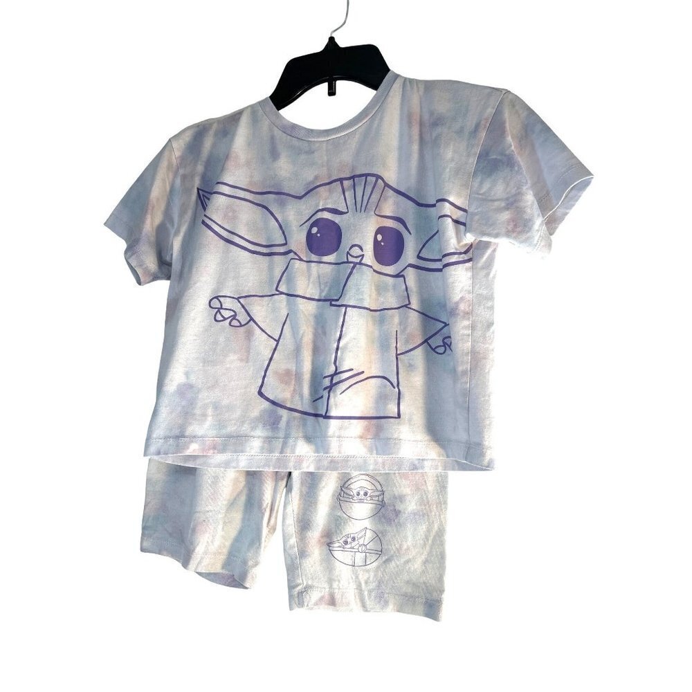 Star Wars Girls Graphic Pajamas 2PC Set Purple Size L 10-12